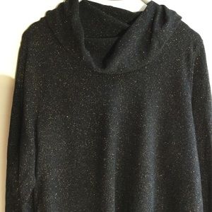 Elegant shimmering cowl neck sweater Alfani XL
